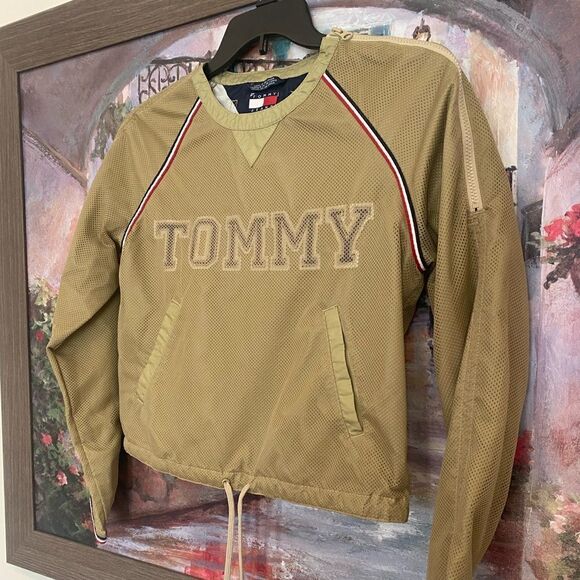 Tommy Hilfiger Y2K Vintage millennium pullover shirt jacket mesh 90’s medium M - Picture 5 of 12